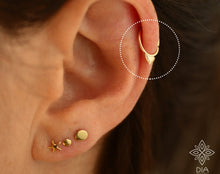 Load image into Gallery viewer, 14K Solid Gold Hoop Indian Drop Septum Ring - Riley

