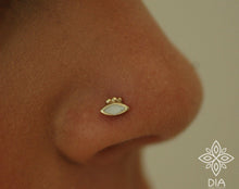 Load image into Gallery viewer, 14k Gold Mini Color Eye Nose Stud - Luna
