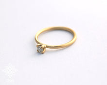 Load image into Gallery viewer, 14k/18k Solid Gold Engagement Ring with Natural Diamond - Juliana
