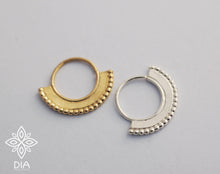 Load image into Gallery viewer, 14k Solid Gold Tribal Jewelry Hoop Earring - Lydia
