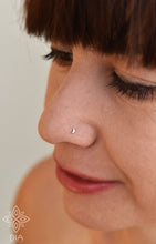 Load image into Gallery viewer, 14kt Solid Gold Flat Moon Nose Stud - Aubrey
