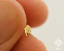 Load image into Gallery viewer, 14k Gold Geometric Kite Stud Earrings - Chloe
