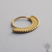 Load image into Gallery viewer, 14k Gold Seamless Boho Hoop RIng
