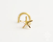 Load image into Gallery viewer, 14k Gold Tiny Star Nose Stud
