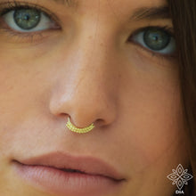 Load image into Gallery viewer, 14k Gold Hoop Tribal  Earring  - Hazel Nose
