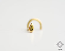 Load image into Gallery viewer, 14k Gold Tiny Drop Nose Stud
