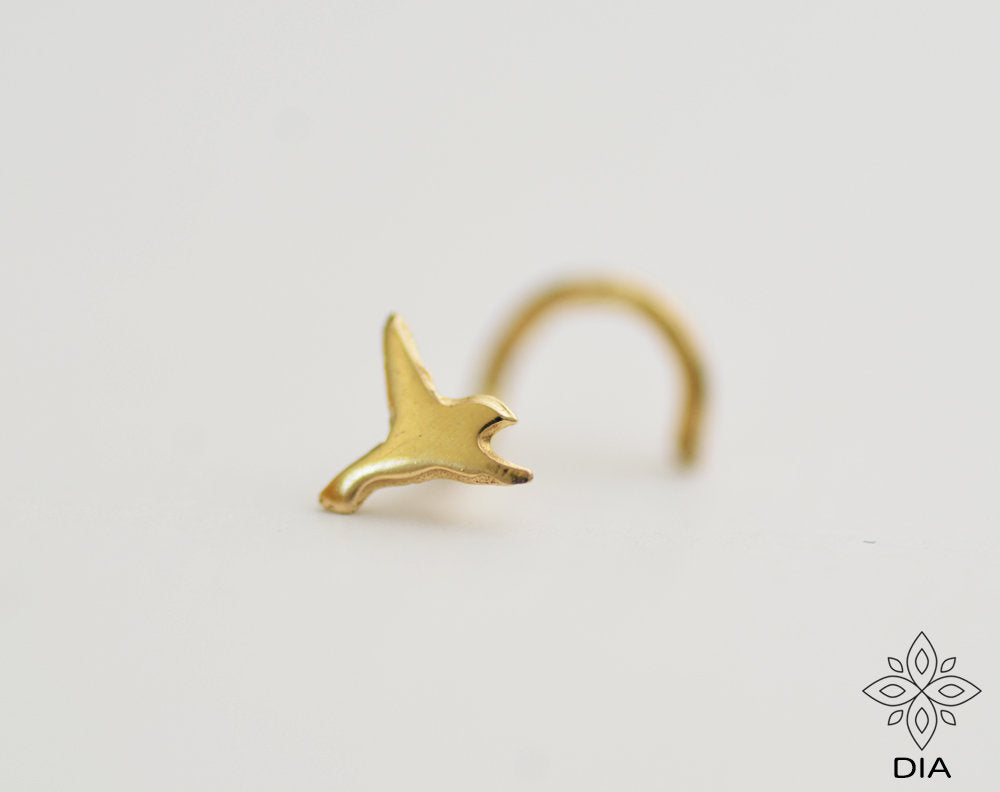 14k Gold Studs Earrings - Flying Sparrow