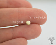 Load image into Gallery viewer, 14k Gold Small Circle Stud Earrings - Penelope
