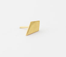 Load image into Gallery viewer, 14k Solid Gold Geometric Rhombus Stud Earrings - Ariel
