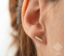 Load image into Gallery viewer, Unique Gold Geometric Stud Earring - SINGLE or ONE PAIR - Lilly
