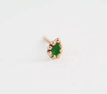 Load image into Gallery viewer, 14k Solid Gold Tiny Indian Stud Earring - Liliana
