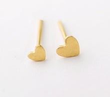Load image into Gallery viewer, 14K Solid Gold Heart Stud Earring -  Zoey
