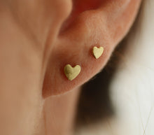 Load image into Gallery viewer, 14K Solid Gold Heart Stud Earring -  Zoey
