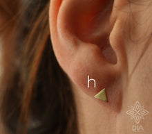 Load image into Gallery viewer, Unique Gold Geometric Stud Earring - SINGLE or ONE PAIR - Lilly
