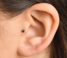 Load image into Gallery viewer, 14k Solid Gold Tiny Indian Stud Earring - Liliana
