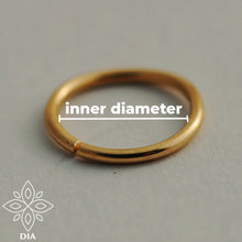 Load image into Gallery viewer, 14k Solid Gold Unique Opal Septum Hoop Ring - Valerie

