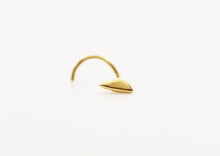Load image into Gallery viewer, 14k Gold Triangle Nose Stud - Camila Nose
