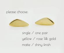 Load image into Gallery viewer, 14ל Solid Gold Geometric Studs Earrings - Nora
