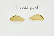 Load image into Gallery viewer, 14ל Solid Gold Geometric Studs Earrings - Nora
