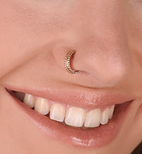 Load image into Gallery viewer, 14k Solid Gold Hippie Nose Ring
