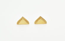 Load image into Gallery viewer, 14k Solid Gold Weeding Stud Earrings - ONE PAIR - Melanie
