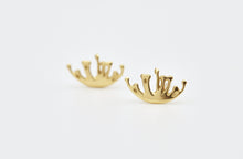 Load image into Gallery viewer, 14k Solid Gold Coral Branch Stud Earrings - Valentina - ONE PAIR
