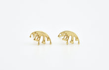 Load image into Gallery viewer, 14k Solid Gold Coral Branch Stud Earrings - Valentina - ONE PAIR
