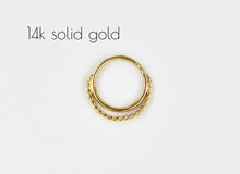 Load image into Gallery viewer, 14k Gold Half Moon Nose Ring - Mia
