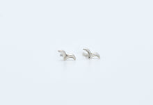 Load image into Gallery viewer, Sterling Silver Dainty Sparrow Earring Studs
