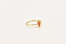 Load image into Gallery viewer, 14k Gold Pink Coral Drop Ring
