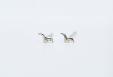 Load image into Gallery viewer, Sterling Silver Dainty Sparrow Earring Studs
