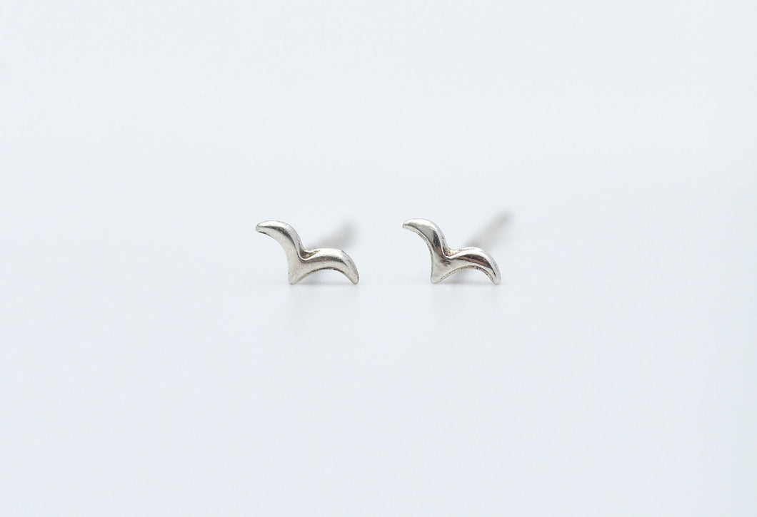 Sterling Silver Dainty Sparrow Earring Studs