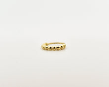 Load image into Gallery viewer, 14k Gold Hoop Earing, Tiny Dotted Hoop - Olivia
