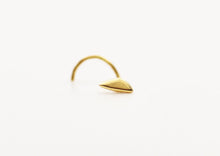Load image into Gallery viewer, 14k Gold Triangle Nose Stud - Camila Rose
