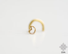 Load image into Gallery viewer, 14k Solid Gold Tiny Geometric  Nose Stud - Trinity
