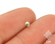 Load image into Gallery viewer, 14k Gold Tiny Round Nose Stud
