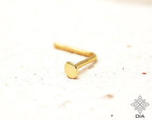 Load image into Gallery viewer, 14k Gold Tiny Round Nose Stud
