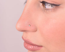 Load image into Gallery viewer, 14k Gold Tiny Round Nose Stud
