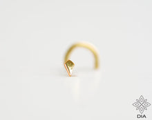 Load image into Gallery viewer, 14k Solid Gold Small Kite Nose Stud - Mary
