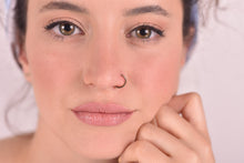 Load image into Gallery viewer, 14k Solid Gold Hammered Nose Ring
