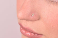 Load image into Gallery viewer, 14k Gold Tiny Geometric Nose Stud
