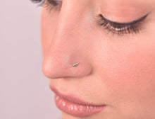 Load image into Gallery viewer, 14k Gold Triangle Nose Stud - Camila Rose
