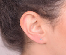 Load image into Gallery viewer, 14k Gold Geometric Kite Stud Earrings - Chloe
