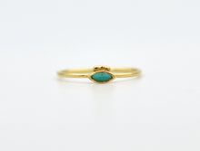 Load image into Gallery viewer, 14k Gold Evil Eye Ring with Turquoise
