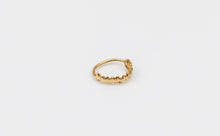Load image into Gallery viewer, 14k Solid Gold Floral Leaves Nose Hoop Earring - Maya
