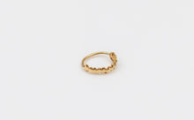 Load image into Gallery viewer, 14k Solid Gold Floral Leaves Nose Hoop Earring - Maya
