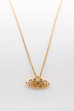 Load image into Gallery viewer, 14k Gold Oval Filigree Pendant
