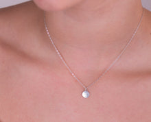 Load image into Gallery viewer, Sterling Silver Dainty Disc Necklace
