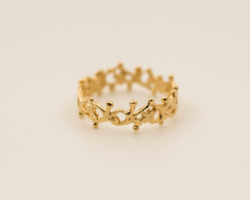 14k / 18k Gold Filigree Lace Ring