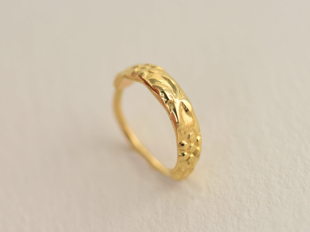 14k Solid Gold Floral Nose Ring